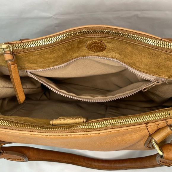 J Crew Tan Leather Handbag - Picture 5 of 10